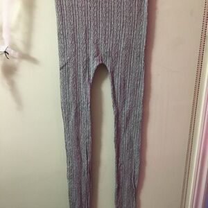 Stylish Gray Knit Women's Leggings